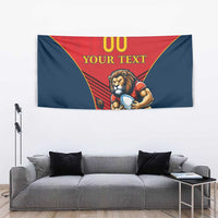 Custom Spain Rugby Tapestry Los Leones Lion Mascot - Wonder Print Shop