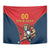 Custom Spain Rugby Tapestry Los Leones Lion Mascot - Wonder Print Shop