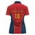 Custom Spain Rugby Women Polo Shirt Los Leones Lion Mascot - Wonder Print Shop