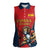 Custom Spain Rugby Women Sleeveless Polo Shirt Los Leones Lion Mascot - Wonder Print Shop