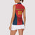 Custom Spain Rugby Women Sleeveless Polo Shirt Los Leones Lion Mascot - Wonder Print Shop