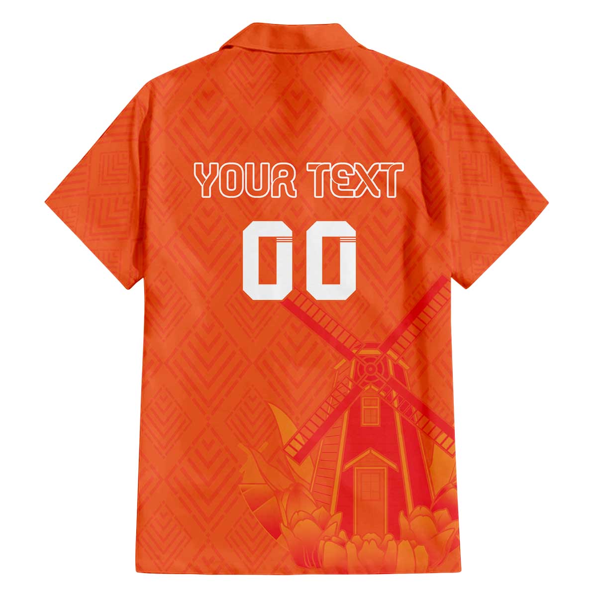 Custom Netherlands Rugby Family Matching Off The Shoulder Long Sleeve Dress and Hawaiian Shirt Windmill and Tulips With Jersey Pattern