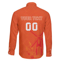 Custom Netherlands Rugby Family Matching Off The Shoulder Long Sleeve Dress and Hawaiian Shirt Windmill and Tulips With Jersey Pattern