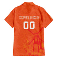 Custom Netherlands Rugby Family Matching Short Sleeve Bodycon Dress and Hawaiian Shirt Windmill and Tulips With Jersey Pattern - Wonder Print Shop