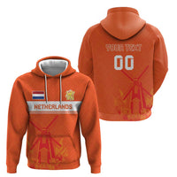 Custom Netherlands Rugby Hoodie Windmill and Tulips With Jersey Pattern - Wonder Print Shop