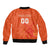 Custom Netherlands Rugby Sleeve Zip Bomber Jacket Windmill and Tulips With Jersey Pattern - Wonder Print Shop