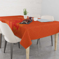 Custom Netherlands Rugby Tablecloth Windmill and Tulips With Jersey Pattern - Wonder Print Shop