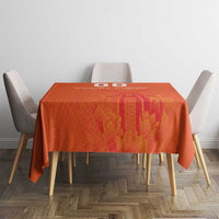 Custom Netherlands Rugby Tablecloth Windmill and Tulips With Jersey Pattern - Wonder Print Shop