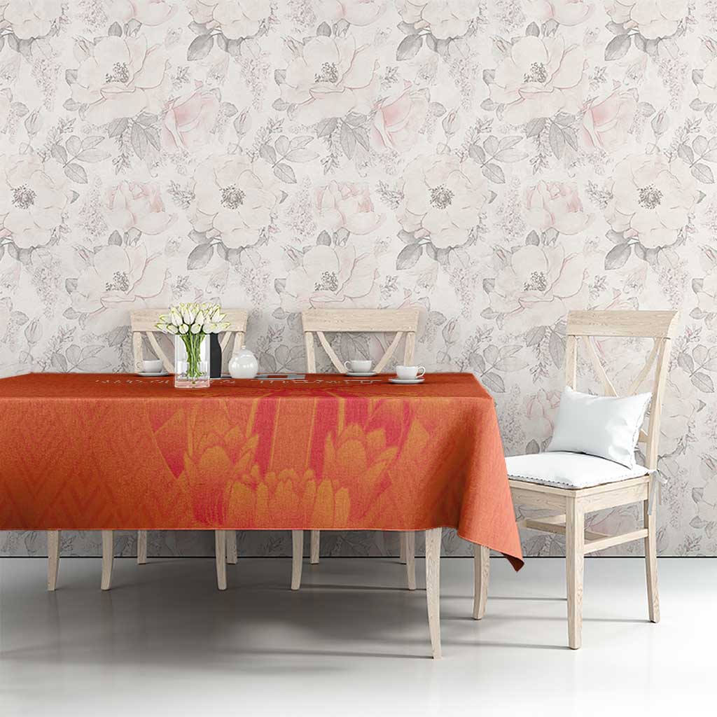 Custom Netherlands Rugby Tablecloth Windmill and Tulips With Jersey Pattern - Wonder Print Shop