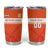 Custom Netherlands Rugby Tumbler Cup Windmill and Tulips With Jersey Pattern - Wonder Print Shop
