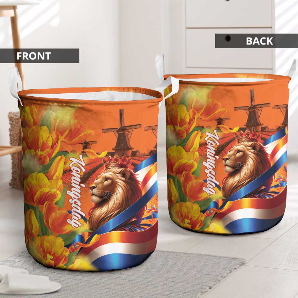 Netherlands Koningsdag Laundry Basket Dutch Lion of Royal Pride