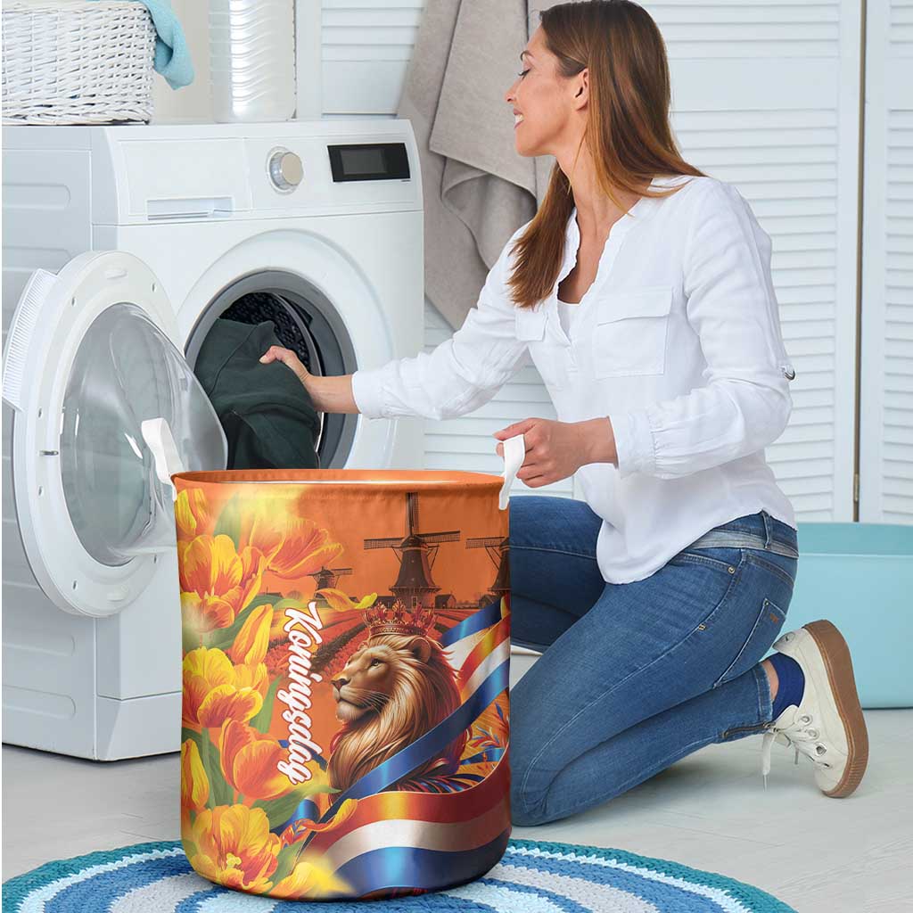 Netherlands Koningsdag Laundry Basket Dutch Lion of Royal Pride