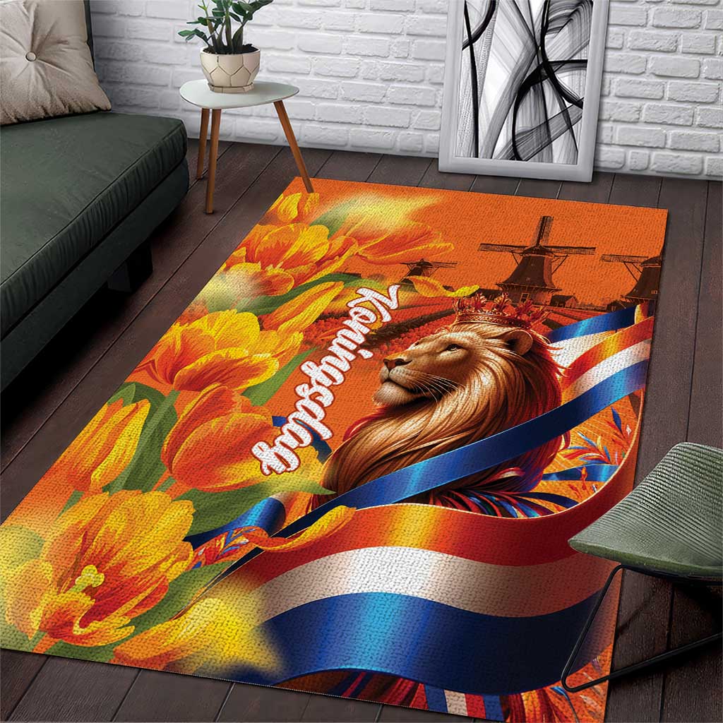 Netherlands Koningsdag Area Rug Dutch Lion of Royal Pride