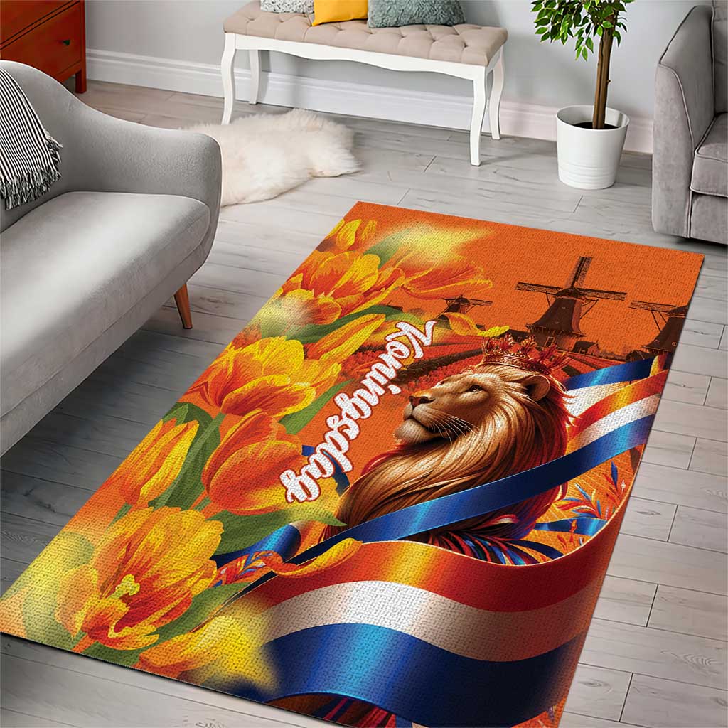 Netherlands Koningsdag Area Rug Dutch Lion of Royal Pride