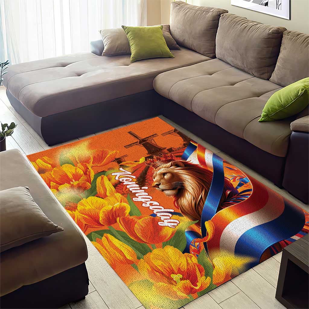 Netherlands Koningsdag Area Rug Dutch Lion of Royal Pride