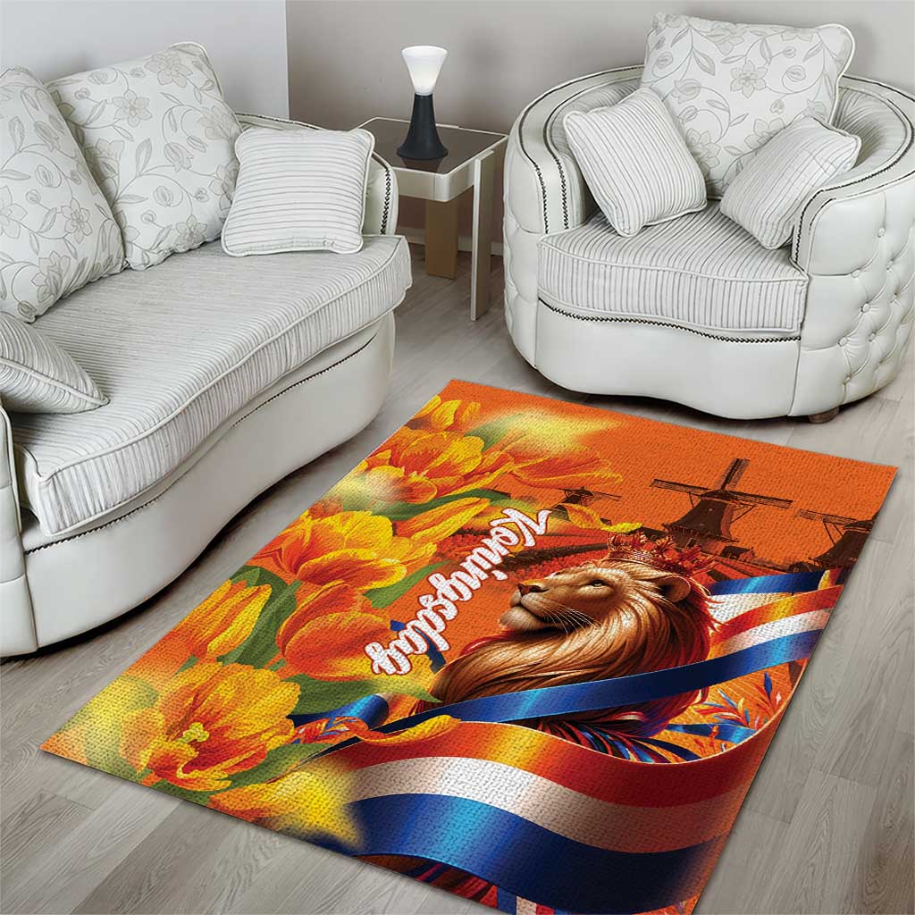 Netherlands Koningsdag Area Rug Dutch Lion of Royal Pride