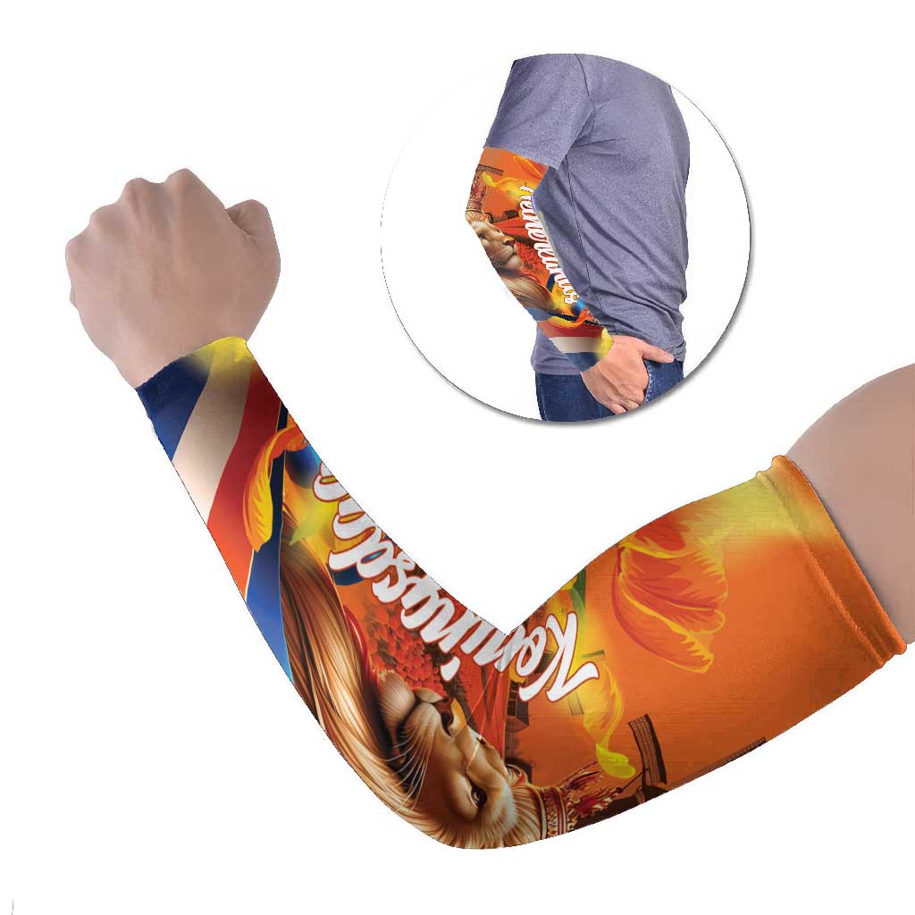 Netherlands Koningsdag Arm Sleeves Dutch Lion of Royal Pride