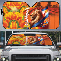 Netherlands Koningsdag Auto Sun Shade Dutch Lion of Royal Pride
