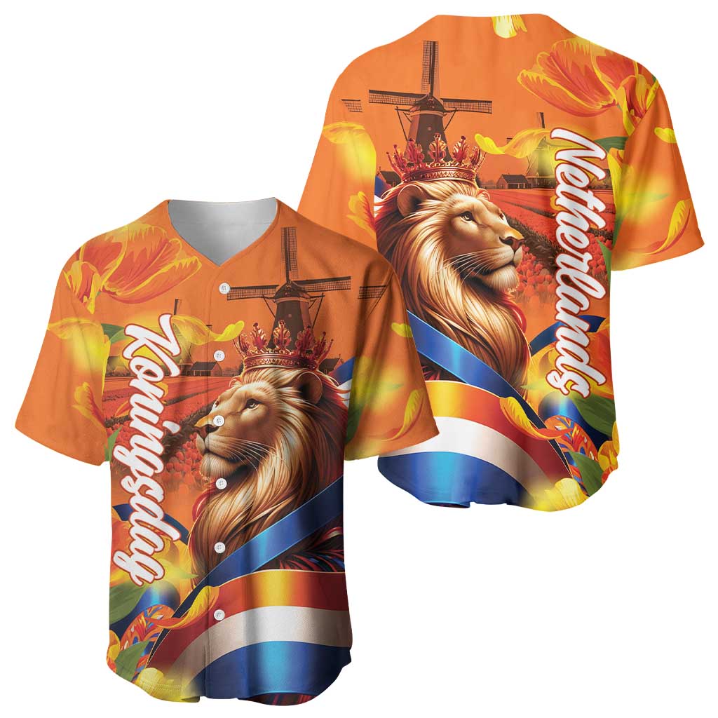 Netherlands Koningsdag Baseball Jersey Dutch Lion of Royal Pride