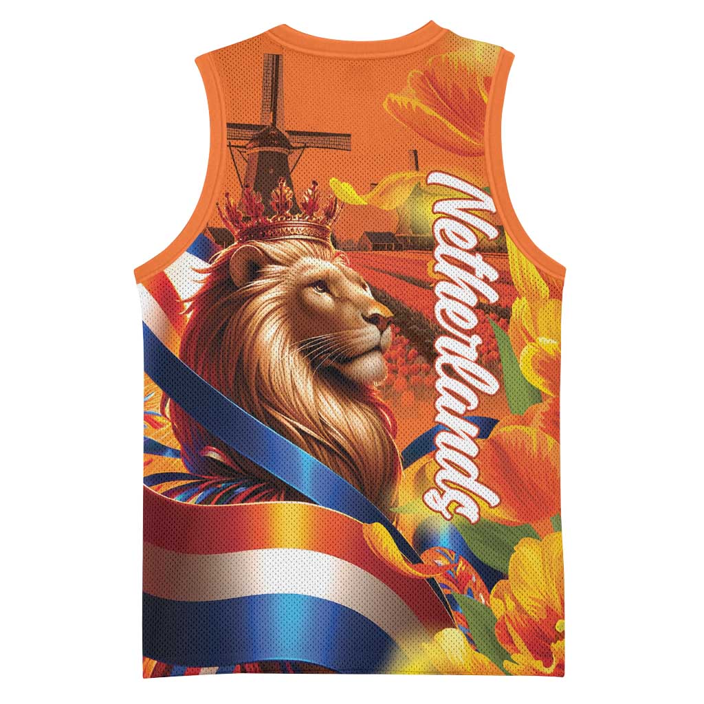 Netherlands Koningsdag Basketball Jersey Dutch Lion of Royal Pride