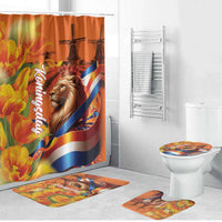 Netherlands Koningsdag Bathroom Set Dutch Lion of Royal Pride
