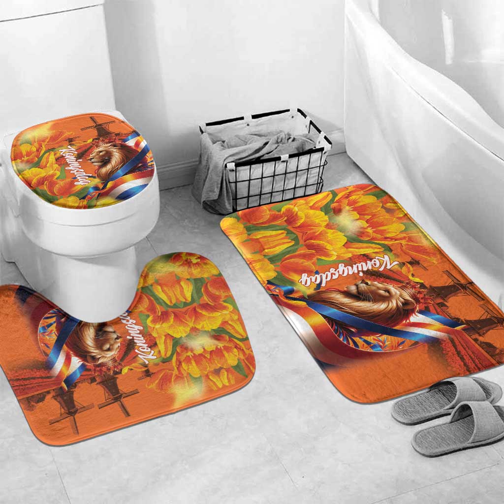 Netherlands Koningsdag Bathroom Set Dutch Lion of Royal Pride