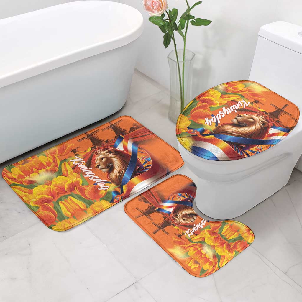 Netherlands Koningsdag Bathroom Set Dutch Lion of Royal Pride