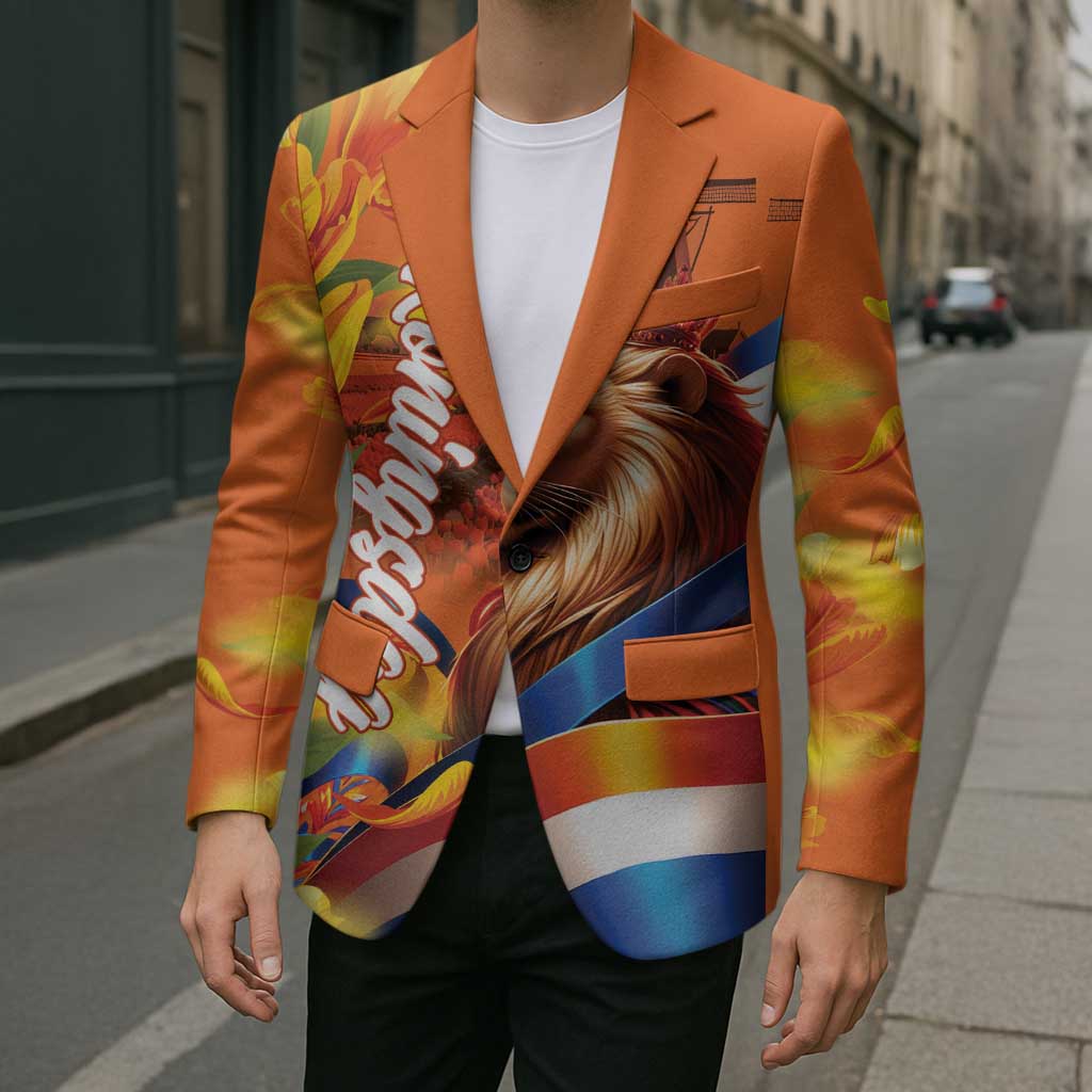 Netherlands Koningsdag Blazer Dutch Lion of Royal Pride