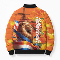 Netherlands Koningsdag Bomber Puffer Jacket Dutch Lion of Royal Pride