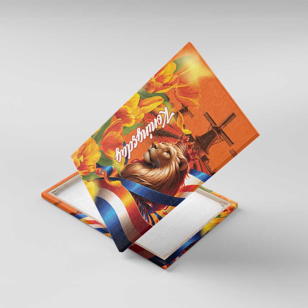 Netherlands Koningsdag Canvas Wall Art Dutch Lion of Royal Pride