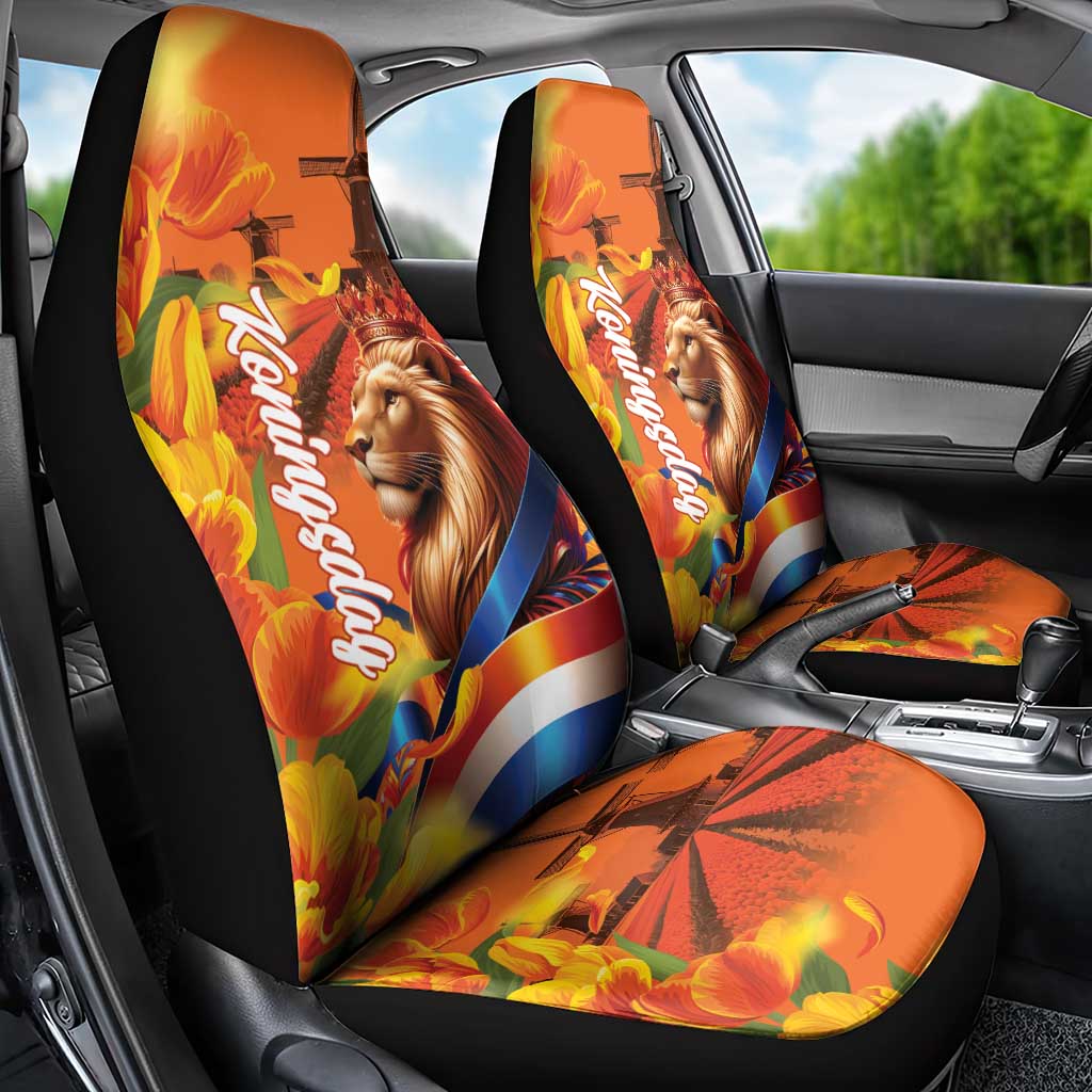 Netherlands Koningsdag Car Seat Cover Dutch Lion of Royal Pride
