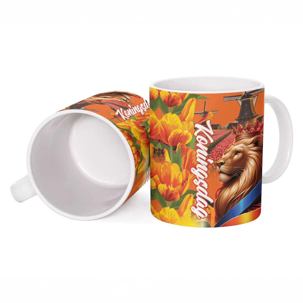 Netherlands Koningsdag Ceramic Mug Dutch Lion of Royal Pride