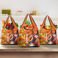 Netherlands Koningsdag Grocery Bag Dutch Lion of Royal Pride