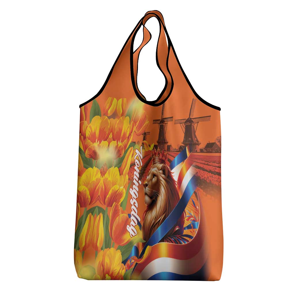 Netherlands Koningsdag Grocery Bag Dutch Lion of Royal Pride