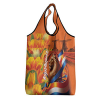 Netherlands Koningsdag Grocery Bag Dutch Lion of Royal Pride