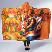 Netherlands Koningsdag Hooded Blanket Dutch Lion of Royal Pride