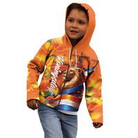 Netherlands Koningsdag Kid Hoodie Dutch Lion of Royal Pride