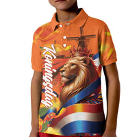 Netherlands Koningsdag Kid Polo Shirt Dutch Lion of Royal Pride