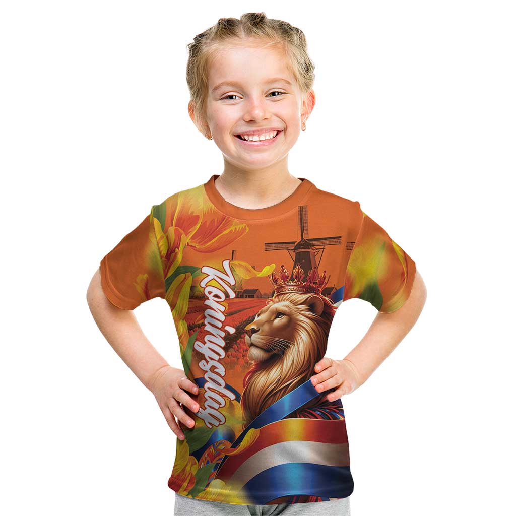 Netherlands Koningsdag Kid T Shirt Dutch Lion of Royal Pride