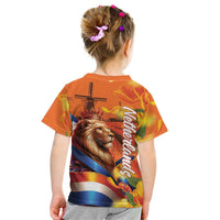Netherlands Koningsdag Kid T Shirt Dutch Lion of Royal Pride