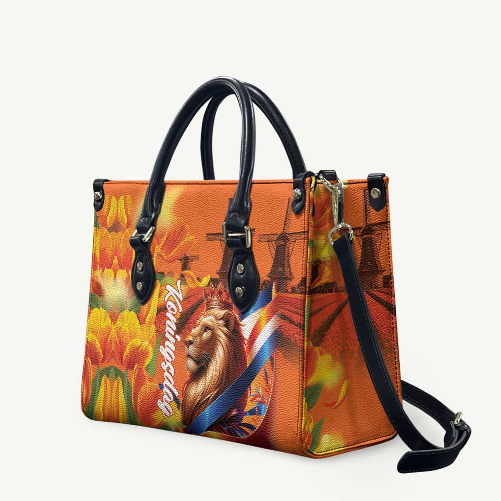 Netherlands Koningsdag Leather Bag Dutch Lion of Royal Pride