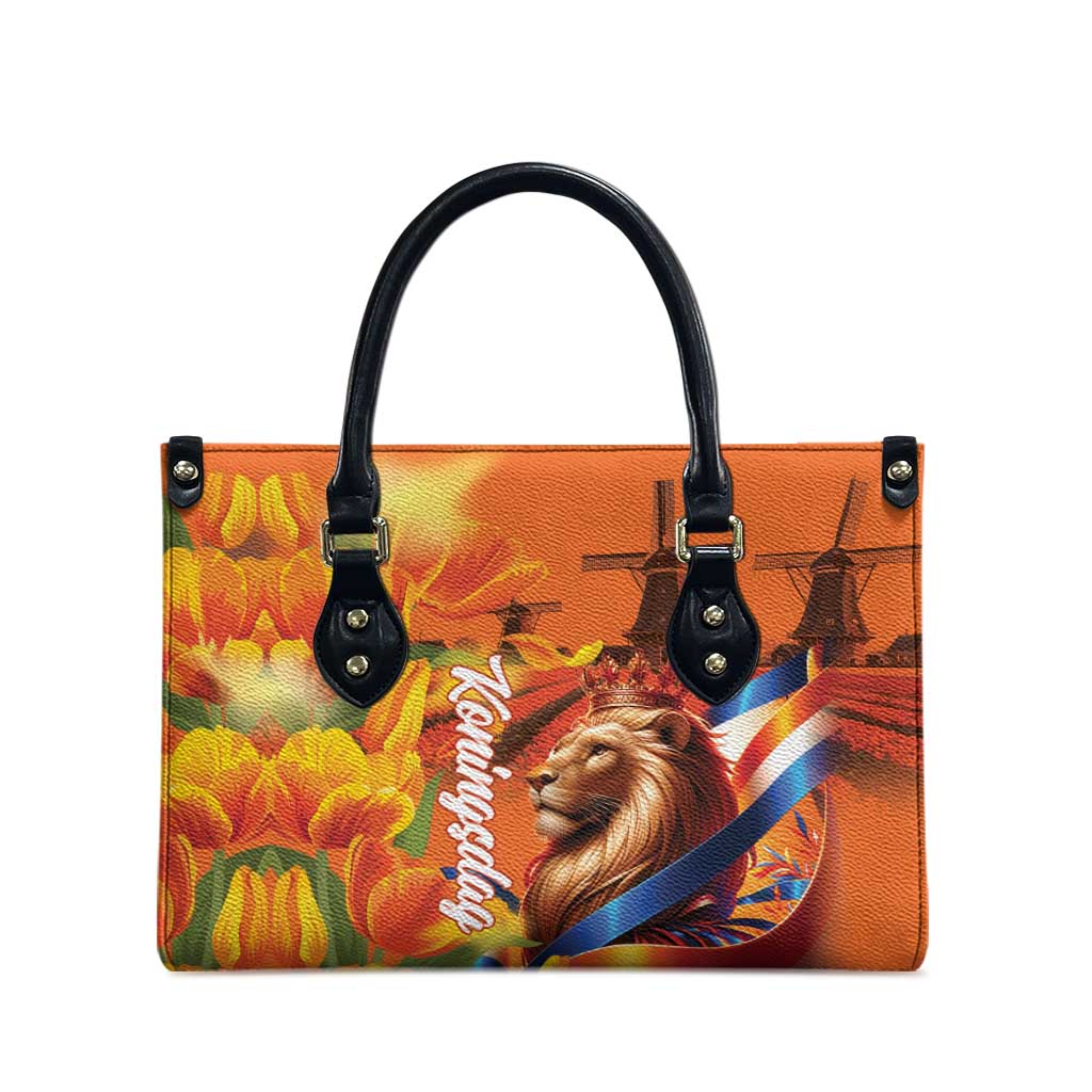 Netherlands Koningsdag Leather Bag Dutch Lion of Royal Pride