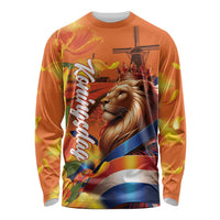 Netherlands Koningsdag Long Sleeve Shirt Dutch Lion of Royal Pride