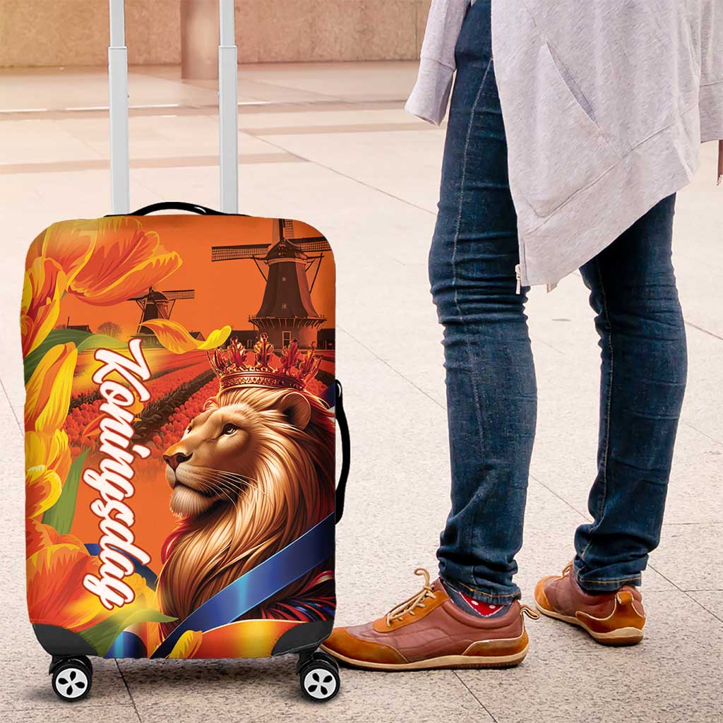 Netherlands Koningsdag Luggage Cover Dutch Lion of Royal Pride