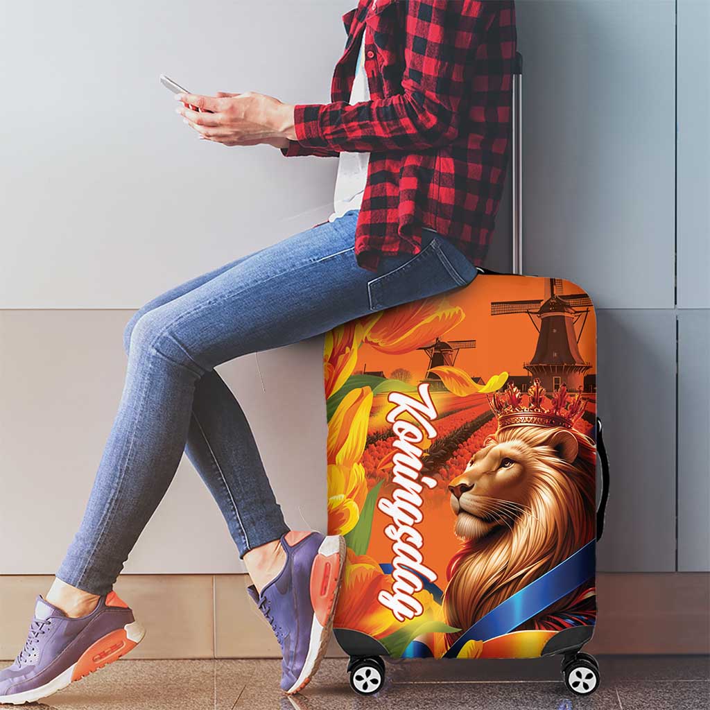 Netherlands Koningsdag Luggage Cover Dutch Lion of Royal Pride