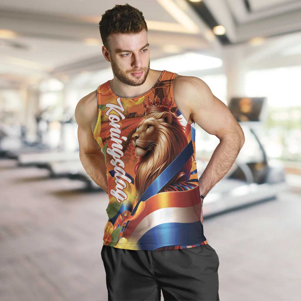 Netherlands Koningsdag Men Tank Top Dutch Lion of Royal Pride