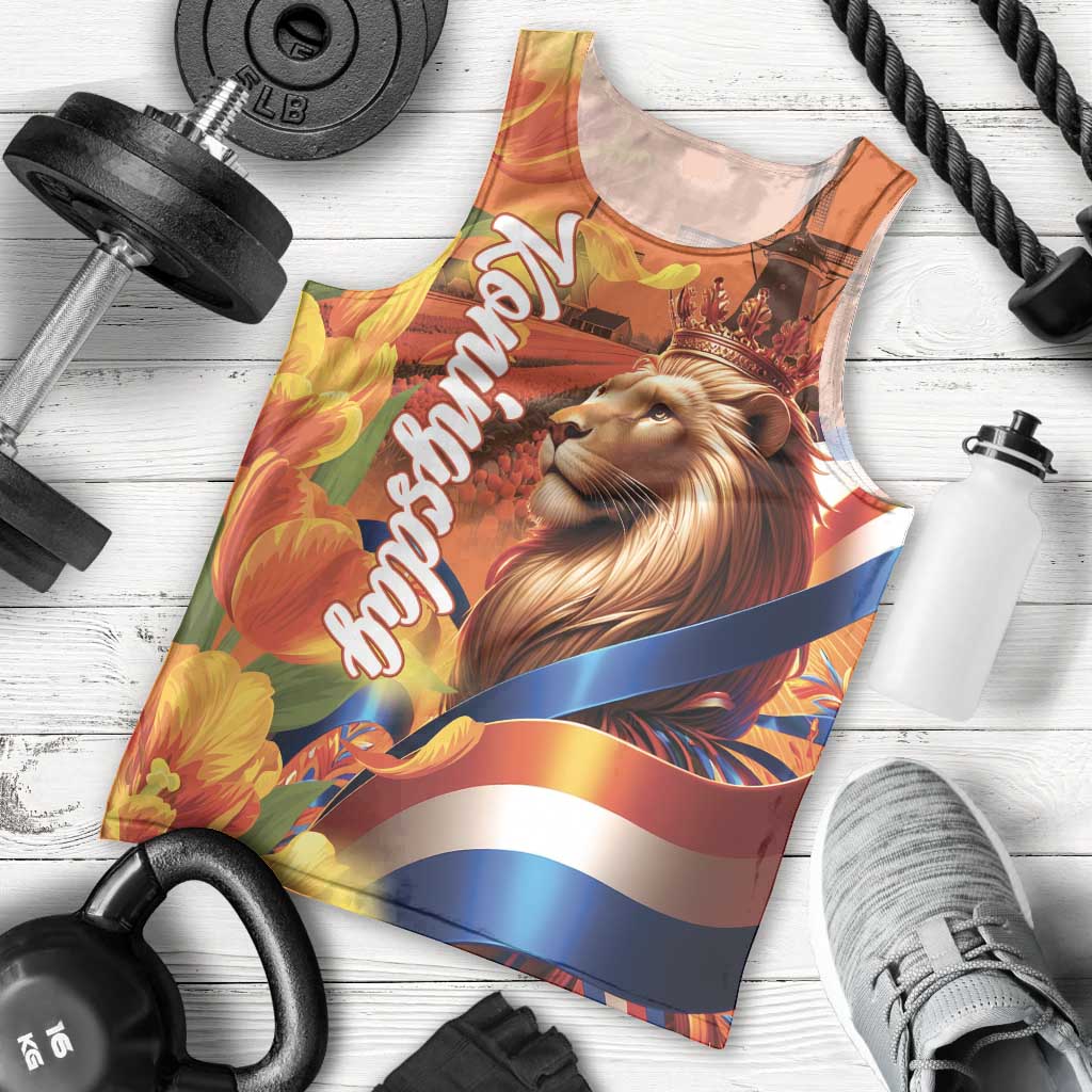 Netherlands Koningsdag Men Tank Top Dutch Lion of Royal Pride