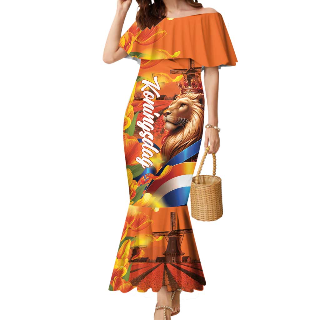 Netherlands Koningsdag Mermaid Dress Dutch Lion of Royal Pride