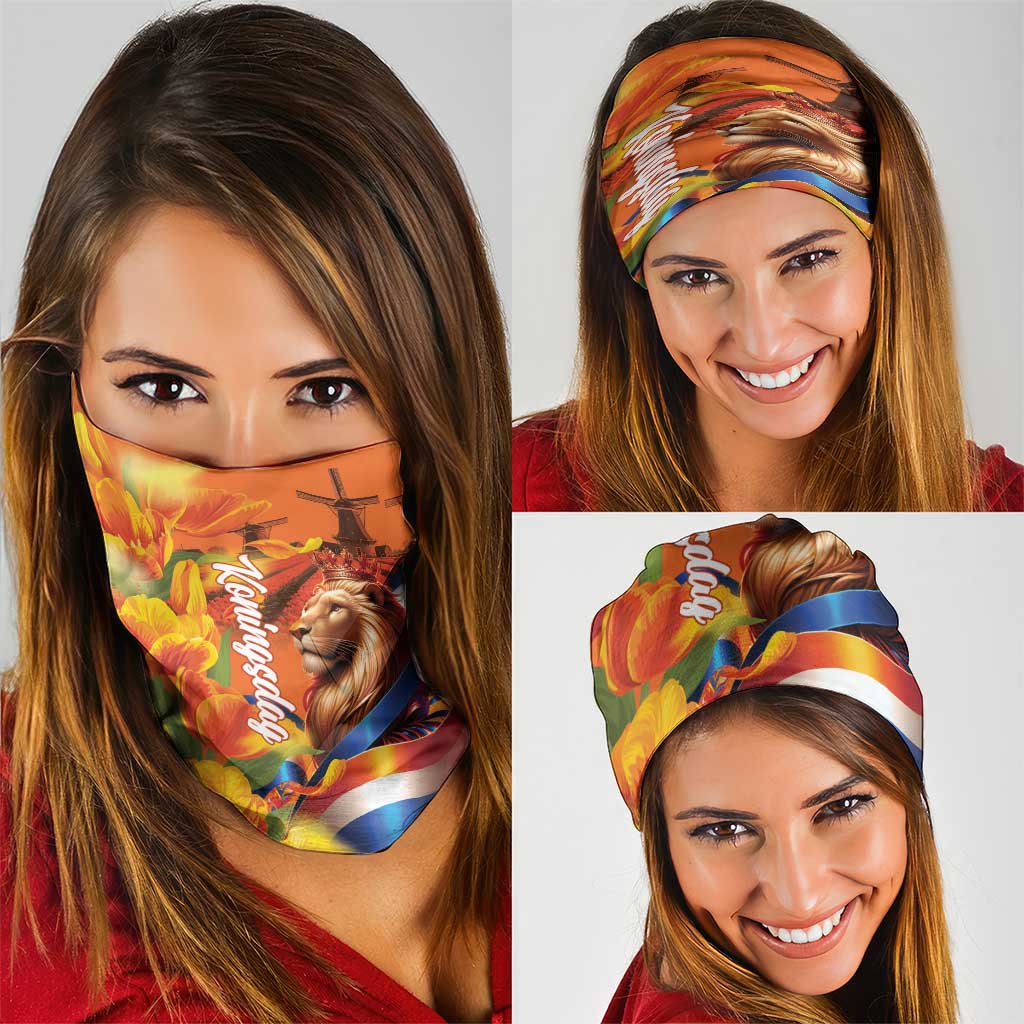 Netherlands Koningsdag Neck Gaiter Dutch Lion of Royal Pride