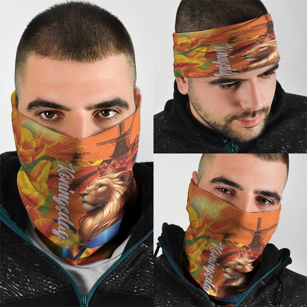 Netherlands Koningsdag Neck Gaiter Dutch Lion of Royal Pride